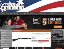 Tablet Screenshot of gunsandgearoutlet.us
